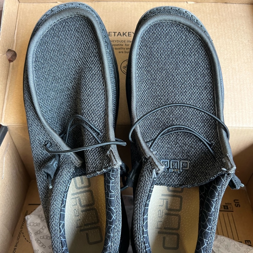Hey Dude Men's Gray Loafers